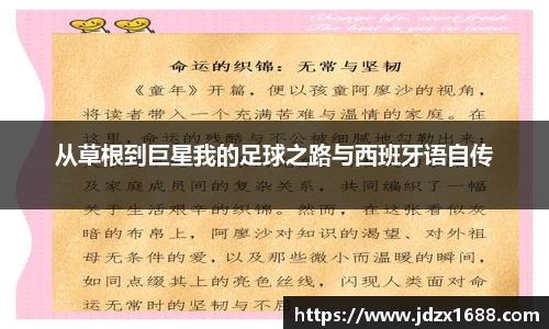 从草根到巨星我的足球之路与西班牙语自传